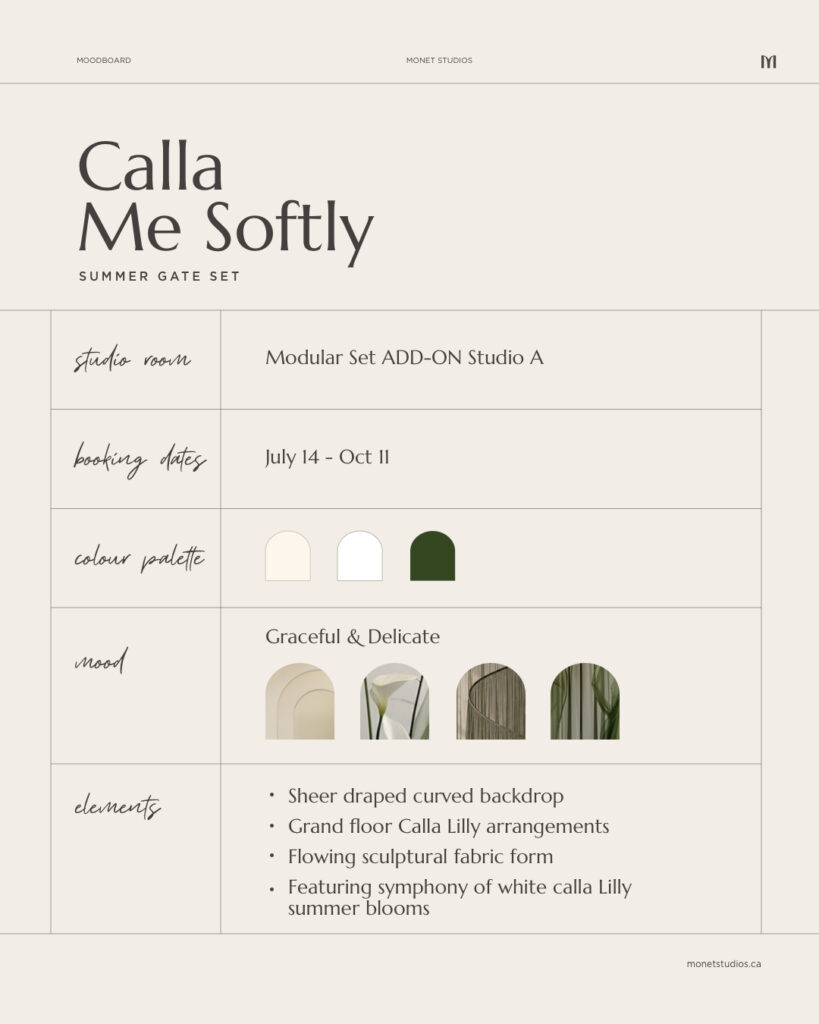 Monet SS26 Mood Calla Me Lilly Details